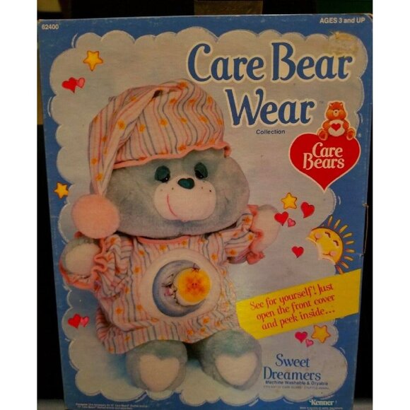 Vintage 1980s Care Bear Wear Sweet Dreamers Shirt for Bedtime Bear Kenner - Picture 5 of 5